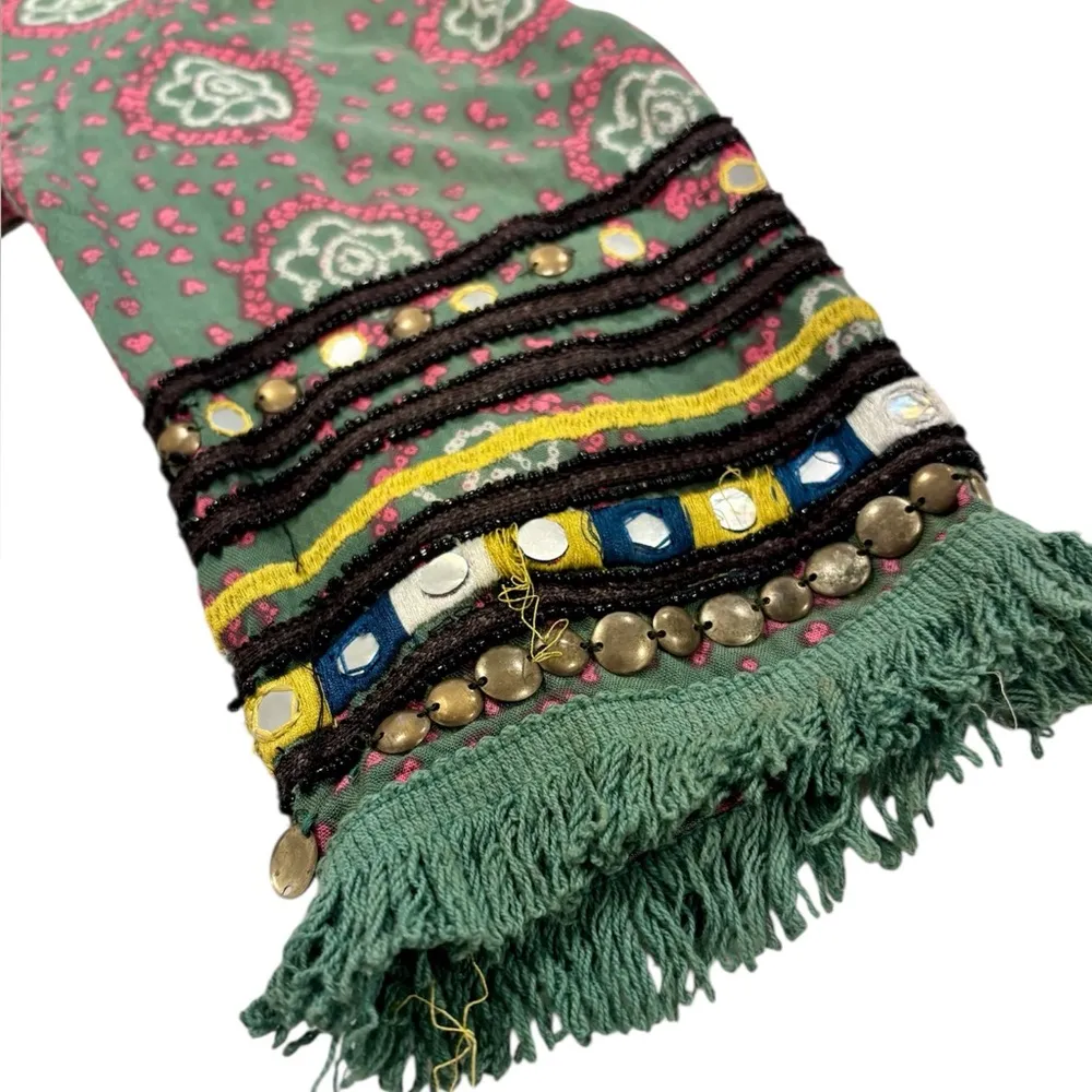 Raga Elena Printed Embroidered Tunic Dress Size Small - Image 10