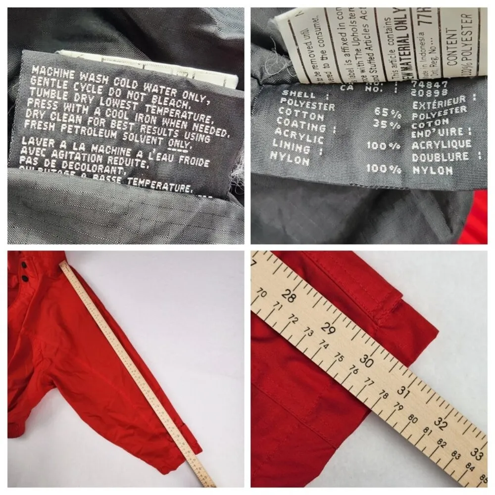 Andrew Marc Polar Gear 570 Vintage Ski Polar Gear Jacket Size M Red Womens - Image 11