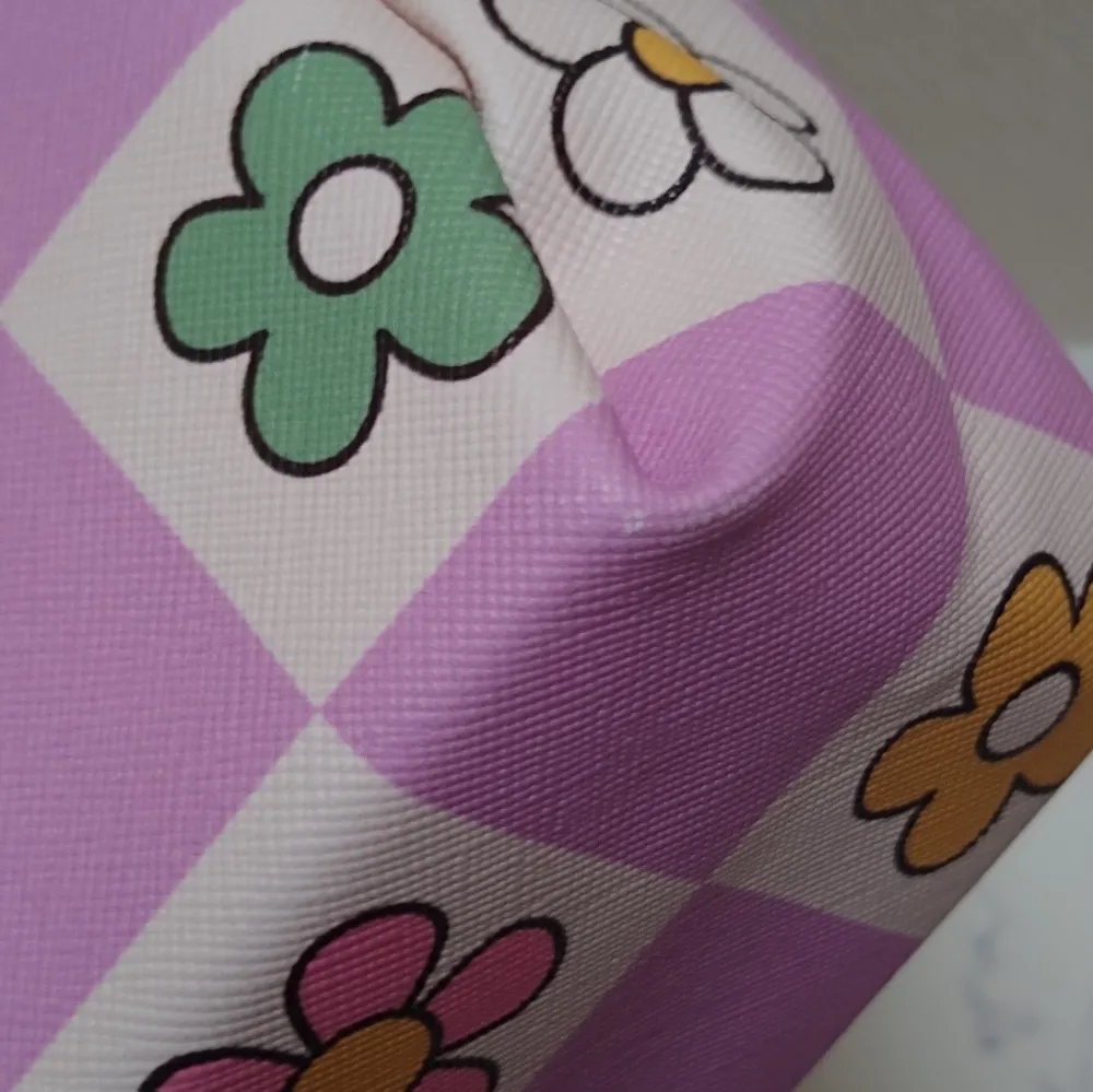 Floral Flower Makeup Pencil Pouch Stationery Toiletries Makeup Bag New No Tag - Image 3