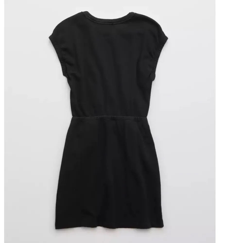 NWOT OFFLINE By Aerie Weekend Fleece Cut Out Dress True Black Small - Image 5