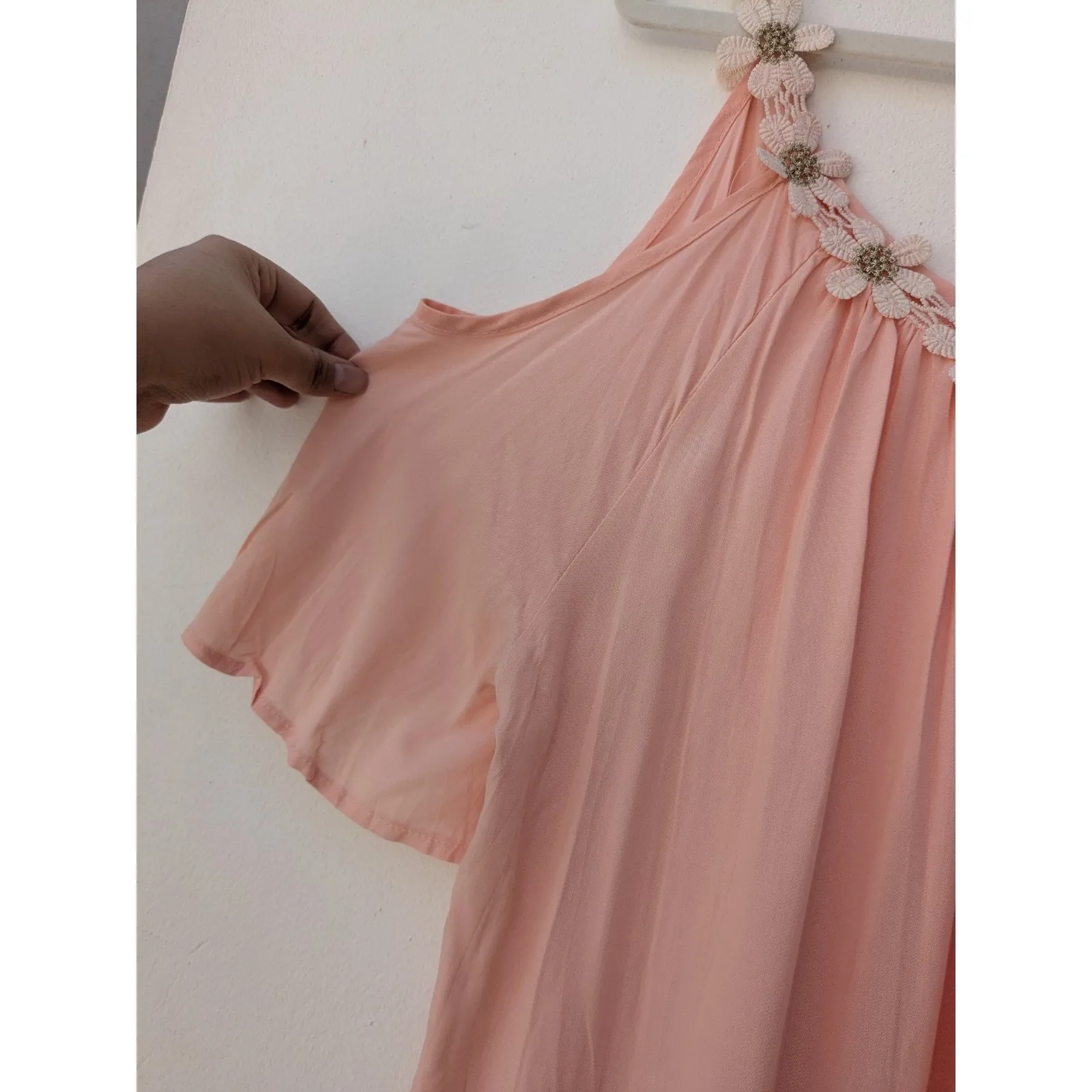 Women's Blouse Tops Flowers Cold Shoulder T - Image 9