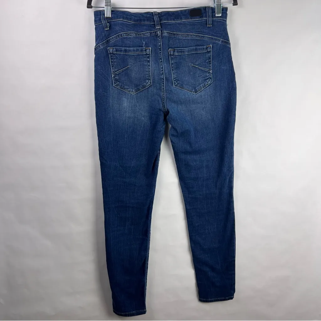Jones New York Madison Skinny Jeans Blue Denim Mid Rise Stretch Size 6 - Image 6