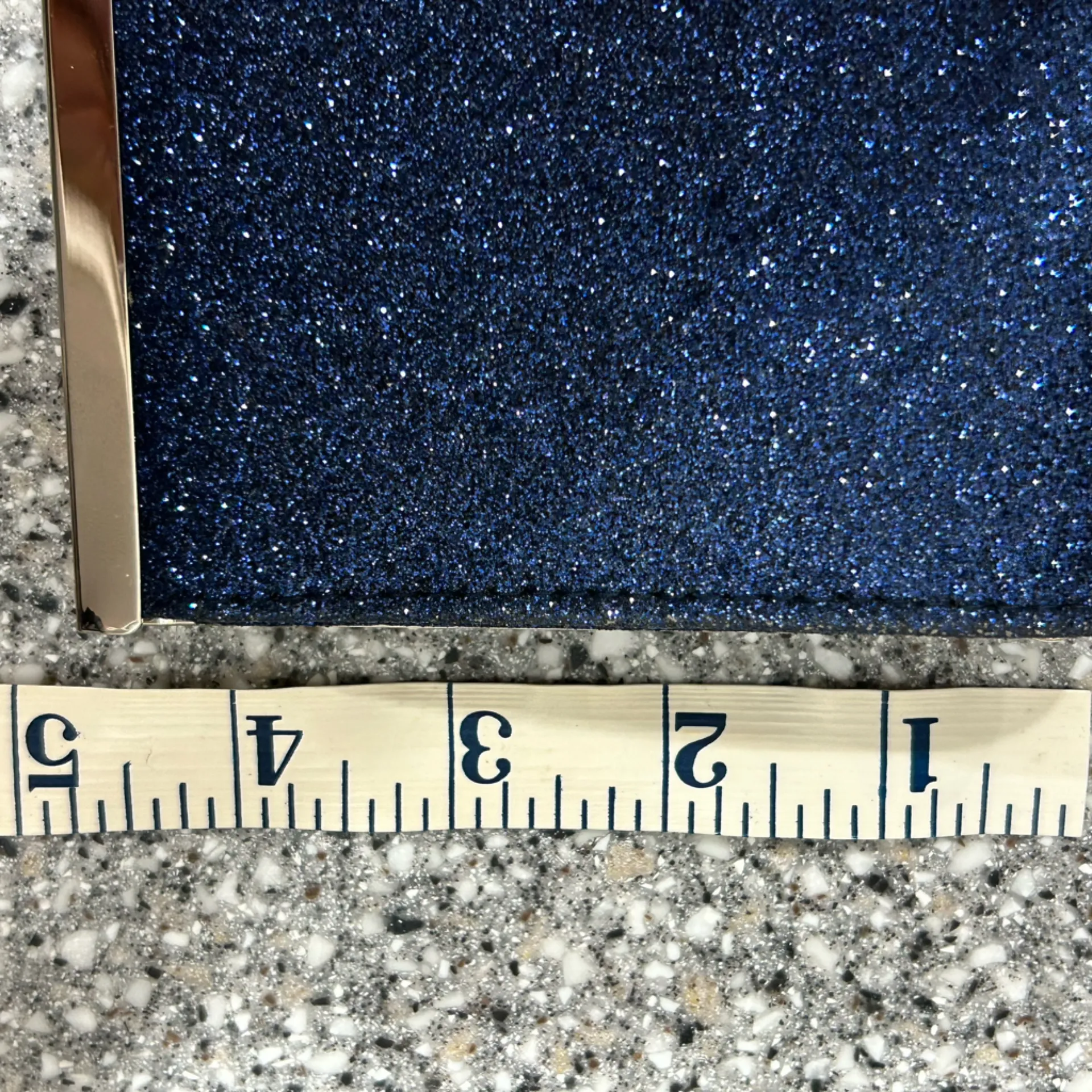 INC International Concepts Blue Sparkle Clutch Purse - Image 9