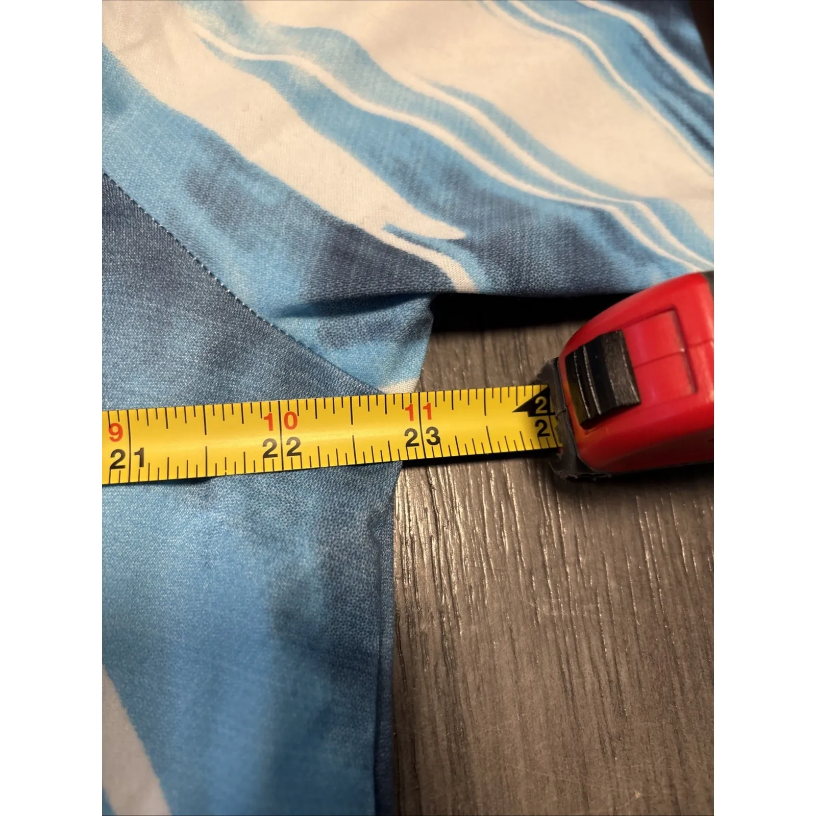 R&B Collection Tunic Dress Size L Retro Blue/white Boho Festival Cowl Neck Blue Size L - Image 4