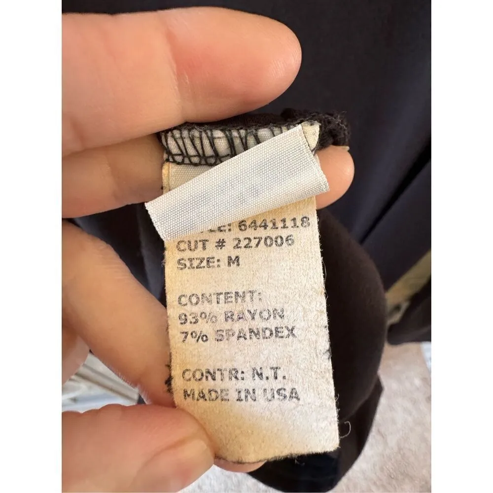 Cut Loose Long Sleeve Black Dress Fit Flare Women’s Size Medium - Image 4