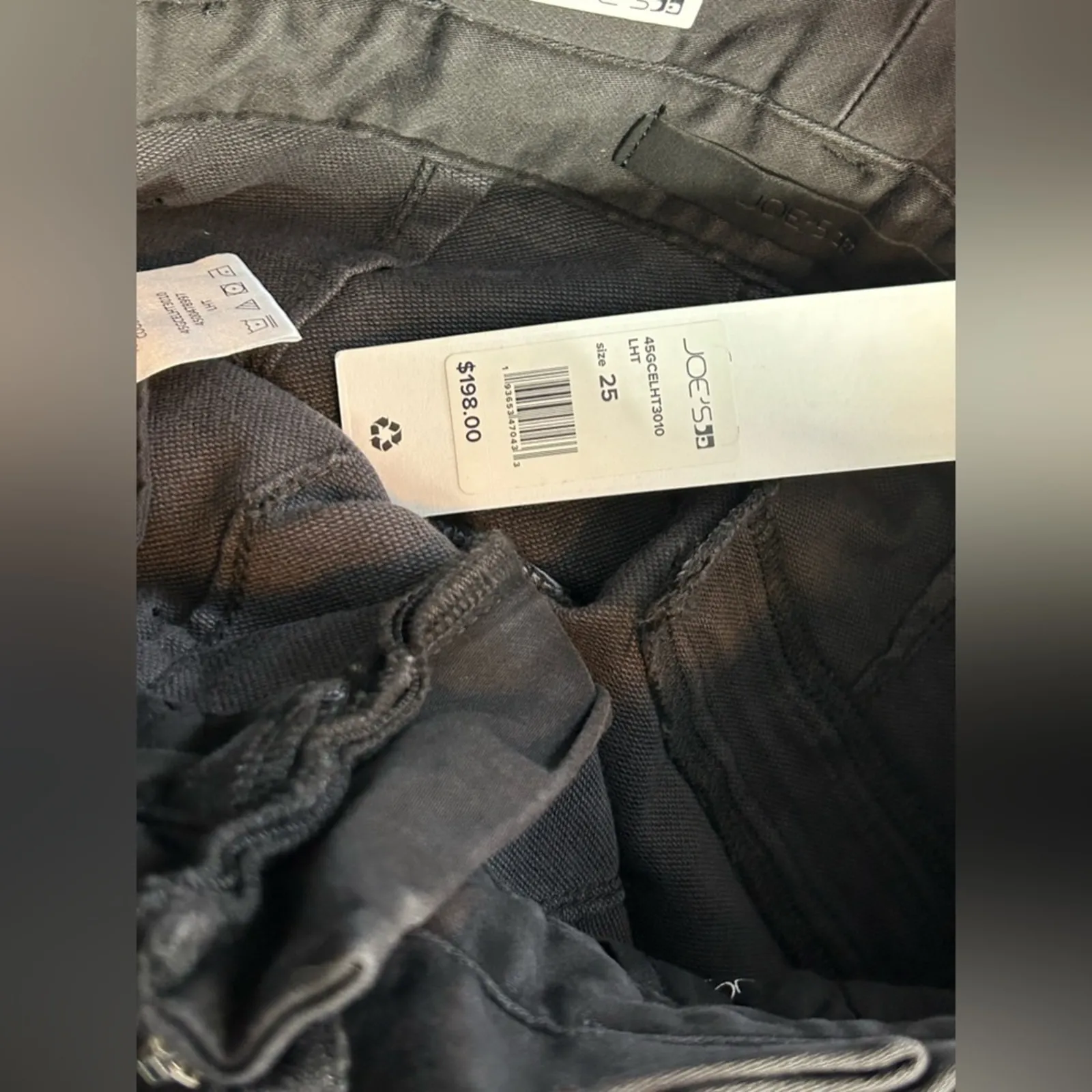 JOE’S JEANS Calypso Paperbag Hi-Rise Tapered Ankle Jeans 25 NWT Black - Image 13