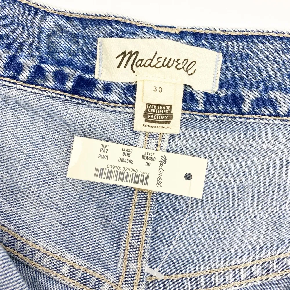 Madewell The Pleated Momjean High Rise Jeans Phair Acid Wash - Image 10