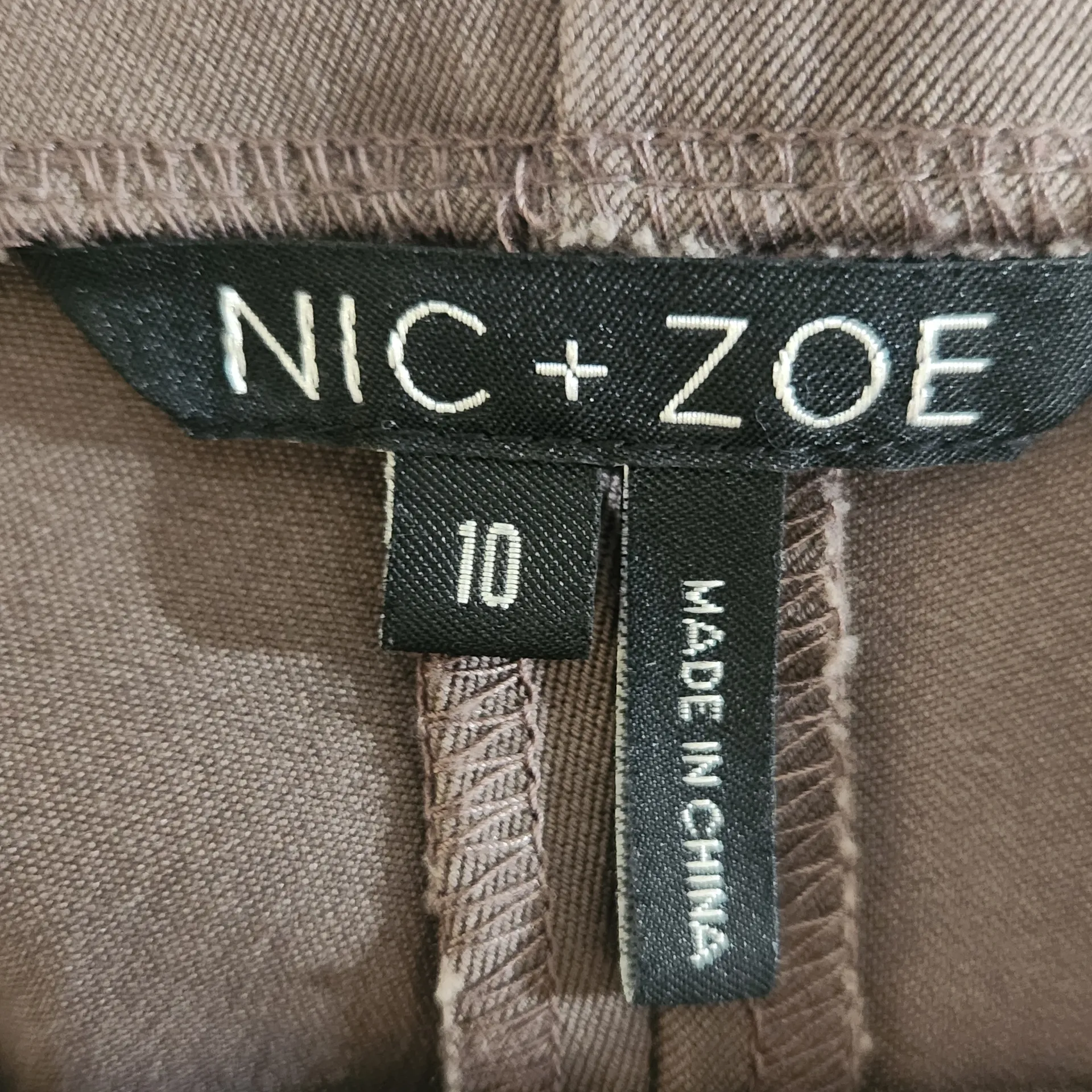 Nic + Zoe Gray Straight-Leg Dress Pants Size 10 Gray Women's Trousers - Image 9