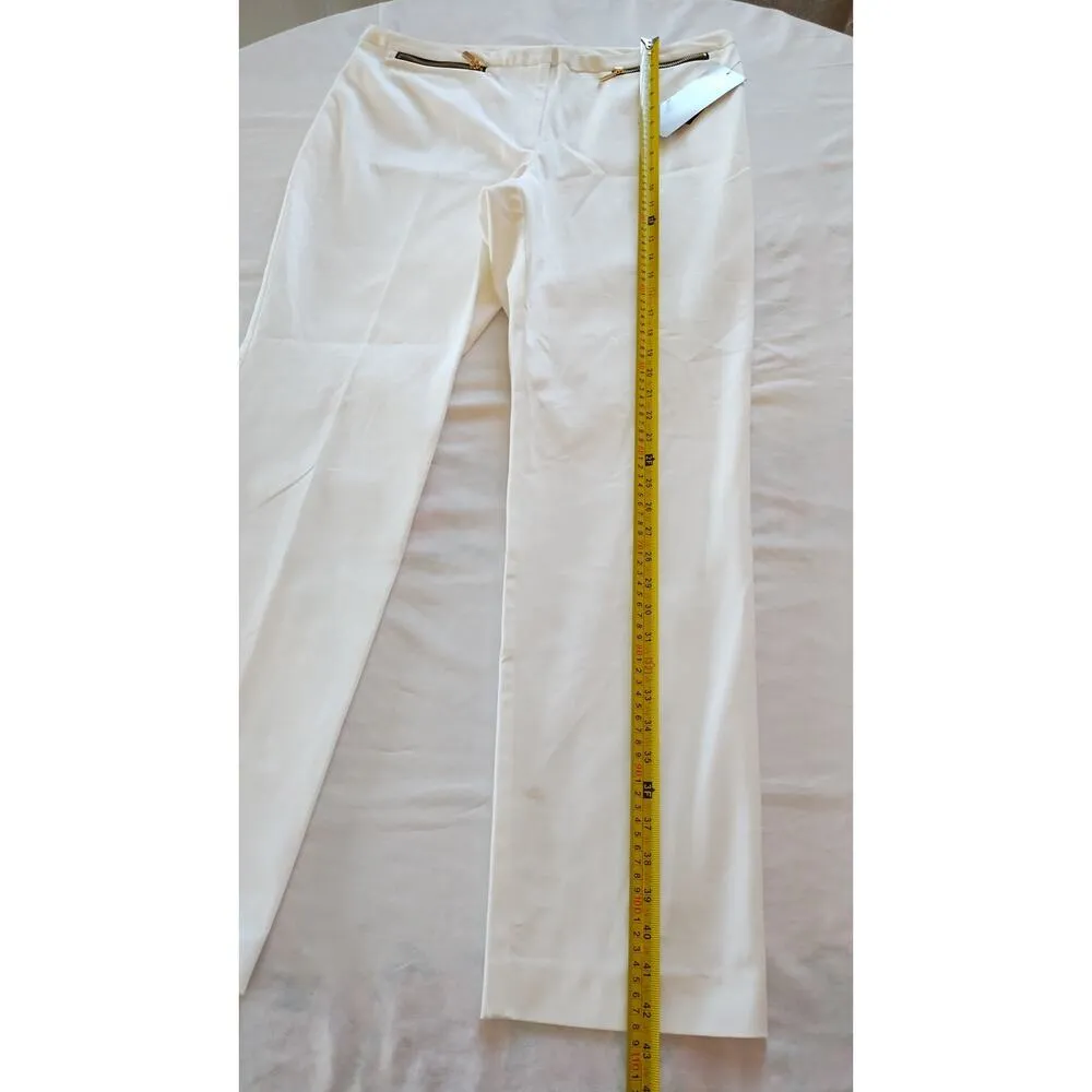 NTW Alfani slim Leg High Rise Career women’s Pants Size 16 Bright White - Image 10