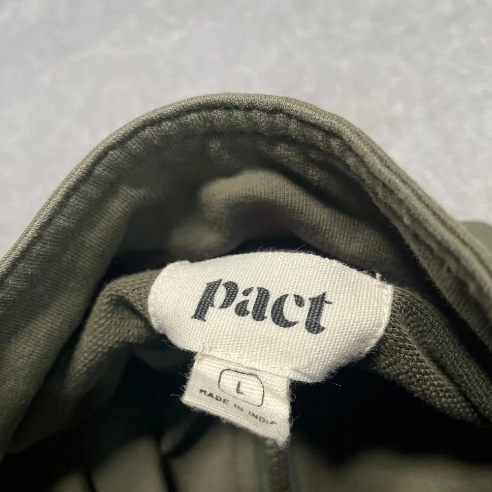 Pact Track Suit Large Green Orchid Sweatshirt Pants Organic Casual Activewear - Image 5