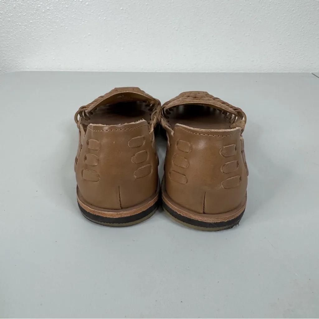 Nisolo Huarache Tan Leather Sandal Size 6 - Image 4