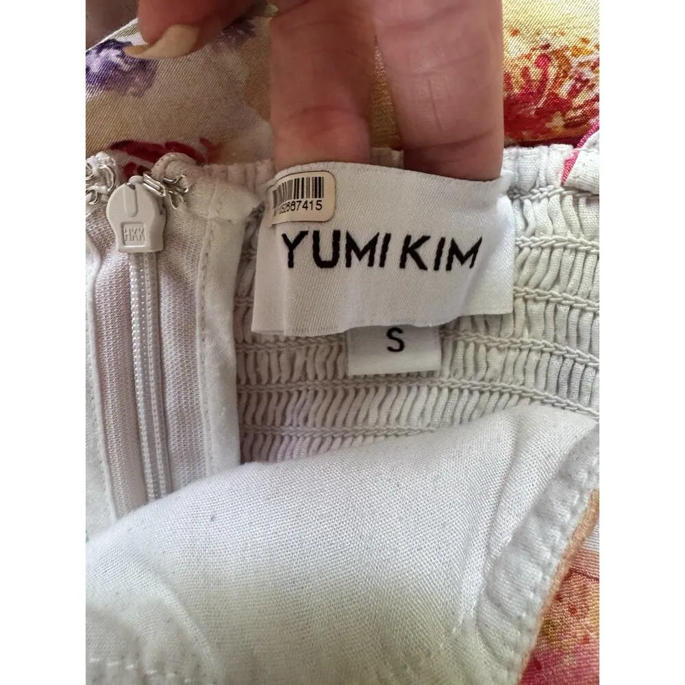 Yumi Kim Charli Dress Pink Floral Tiered Maxi Women’s Size Small - Image 7