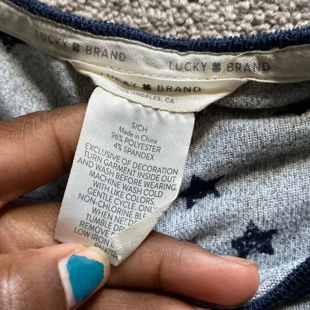 Lucky Brand Star Print Pajama Set SIZE S - Image 3