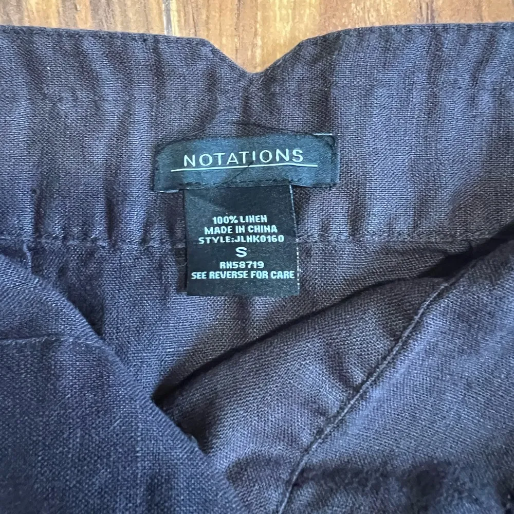 Notations Brown Midi 100% Linen Skirt - Image 4