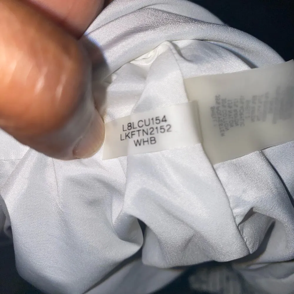 Paris White Fringe-Trimmed Tweed Zip Up Jacket Size Small - Image 8