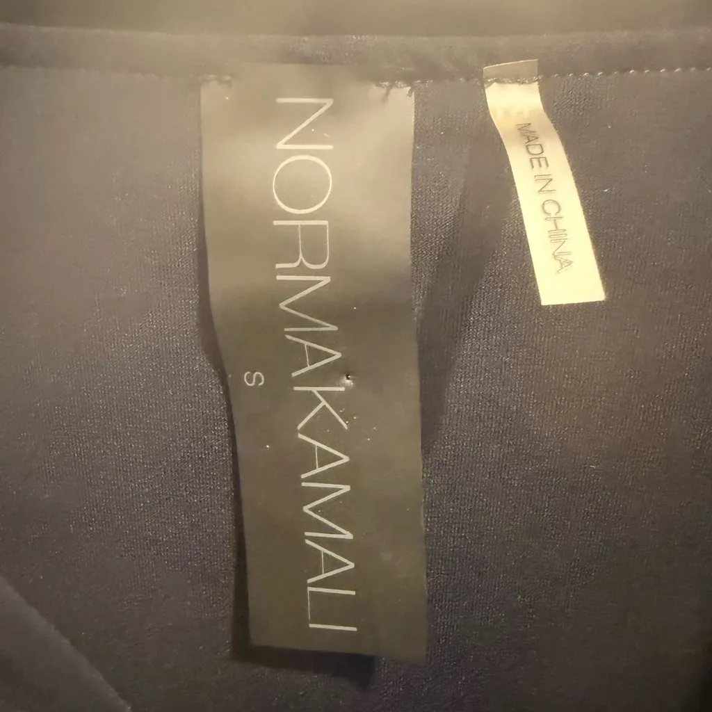 Norma Kamali  Side Snap Jacket in Midnight Navy Blue size Small - Image 4