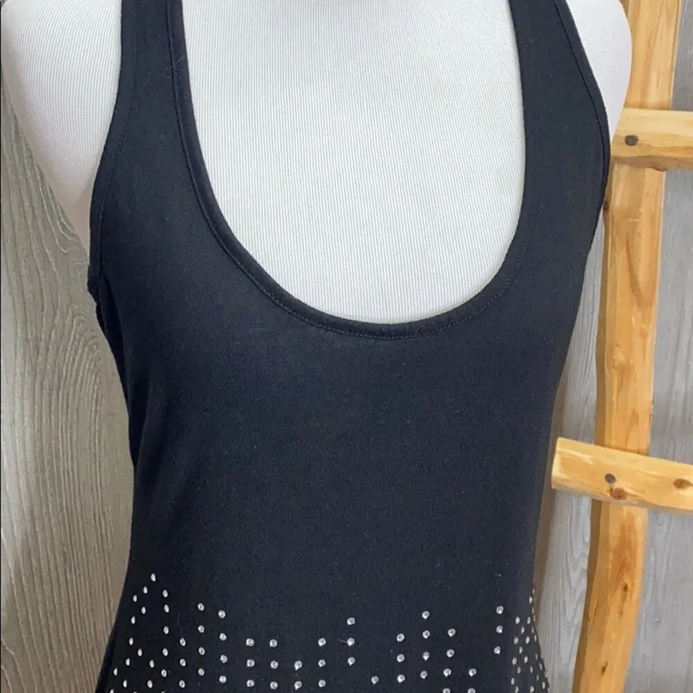 L8teR Rhinestone Jewel Racerback Dress Medium - Image 4