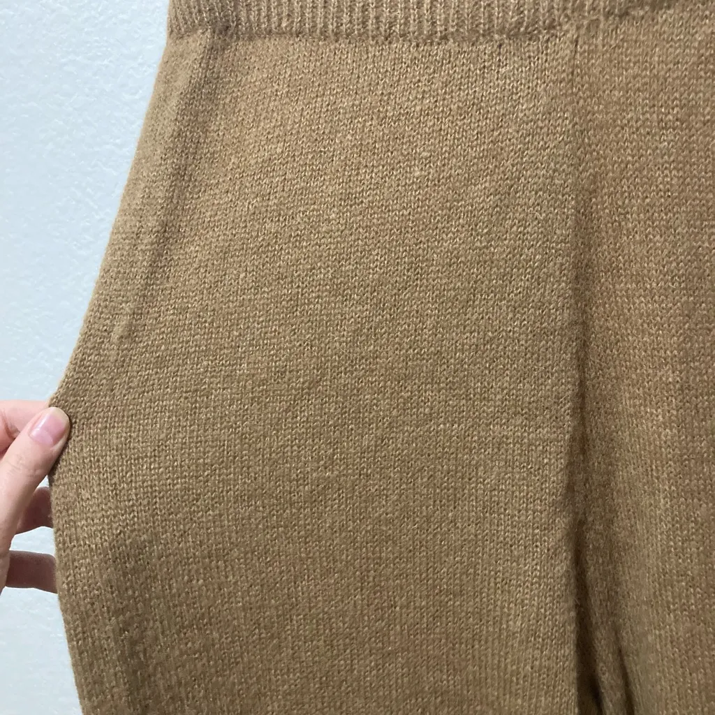 Laude The Label Saturday Pants in Natural Brown Size Small Alpaca Mohair Knit - Image 5