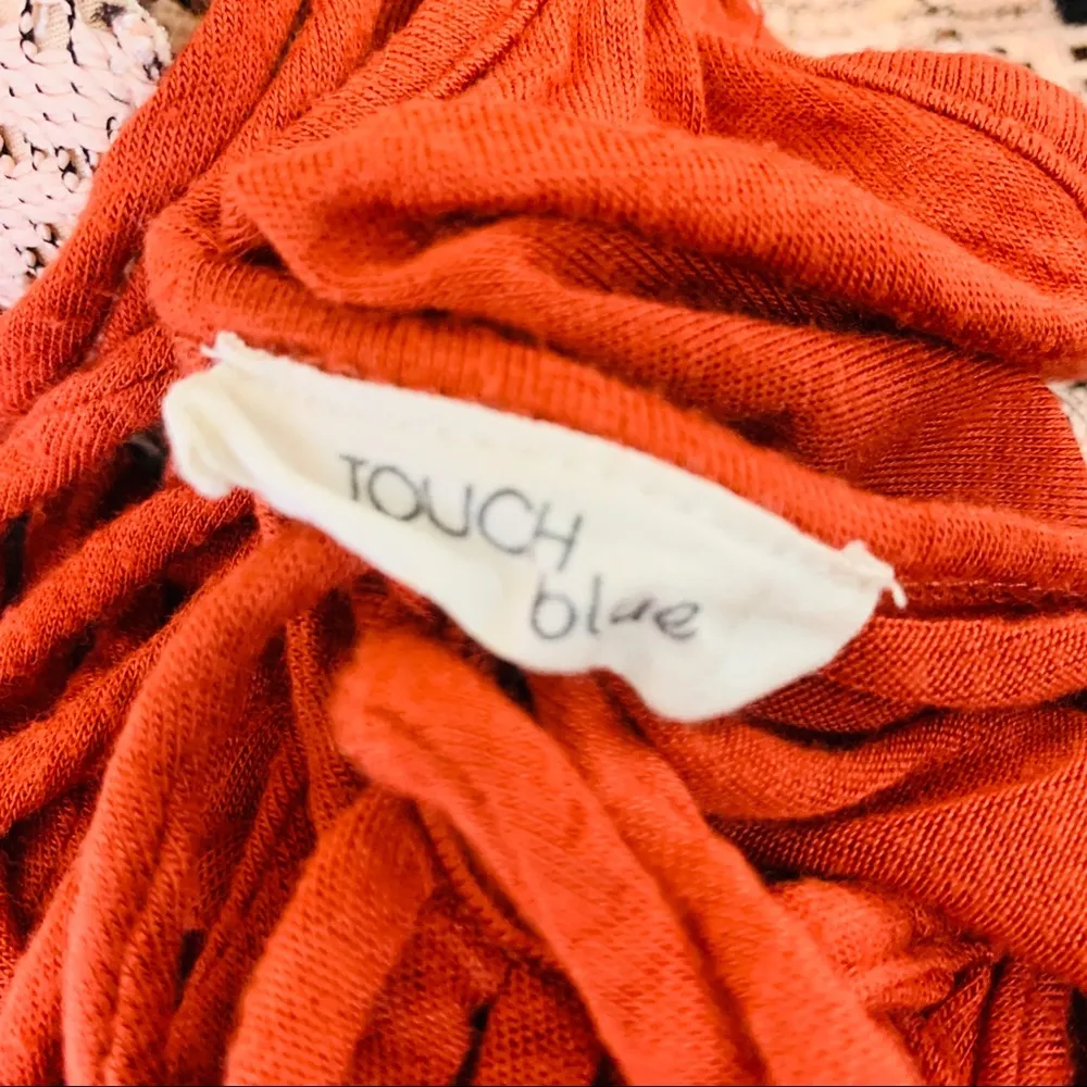 Burnt Orange Boho Fringe Festival Tank Top Size Medium - Image 8