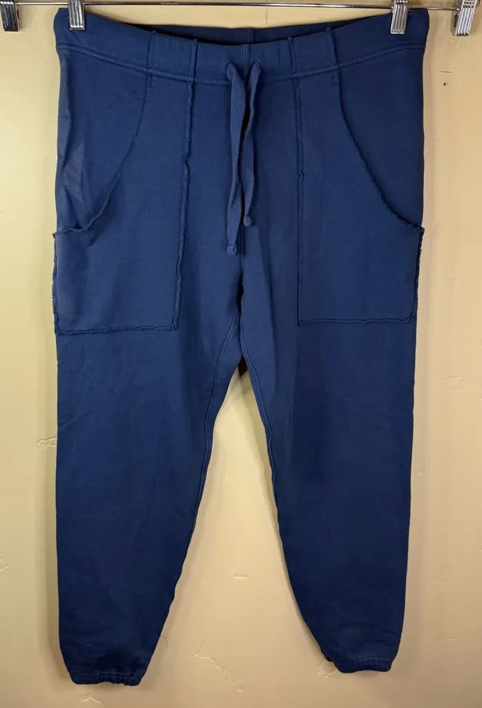 Frank & Eileen Womens Eamon Classic Joggers Dark Blue Size Small Flaw - Image 1
