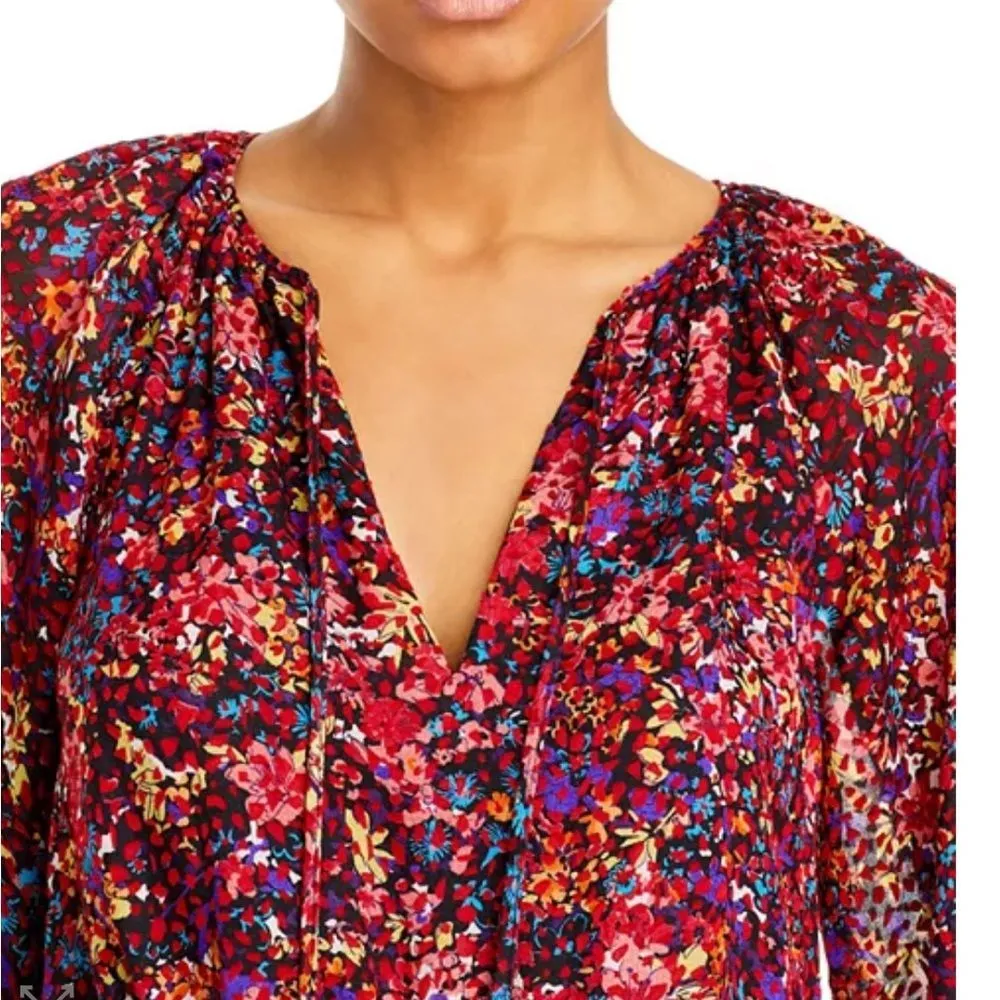 Ramy Brook Mabel Tiered Ruffle Multicolor Mini Dress Size XS 395.00 - Image 3