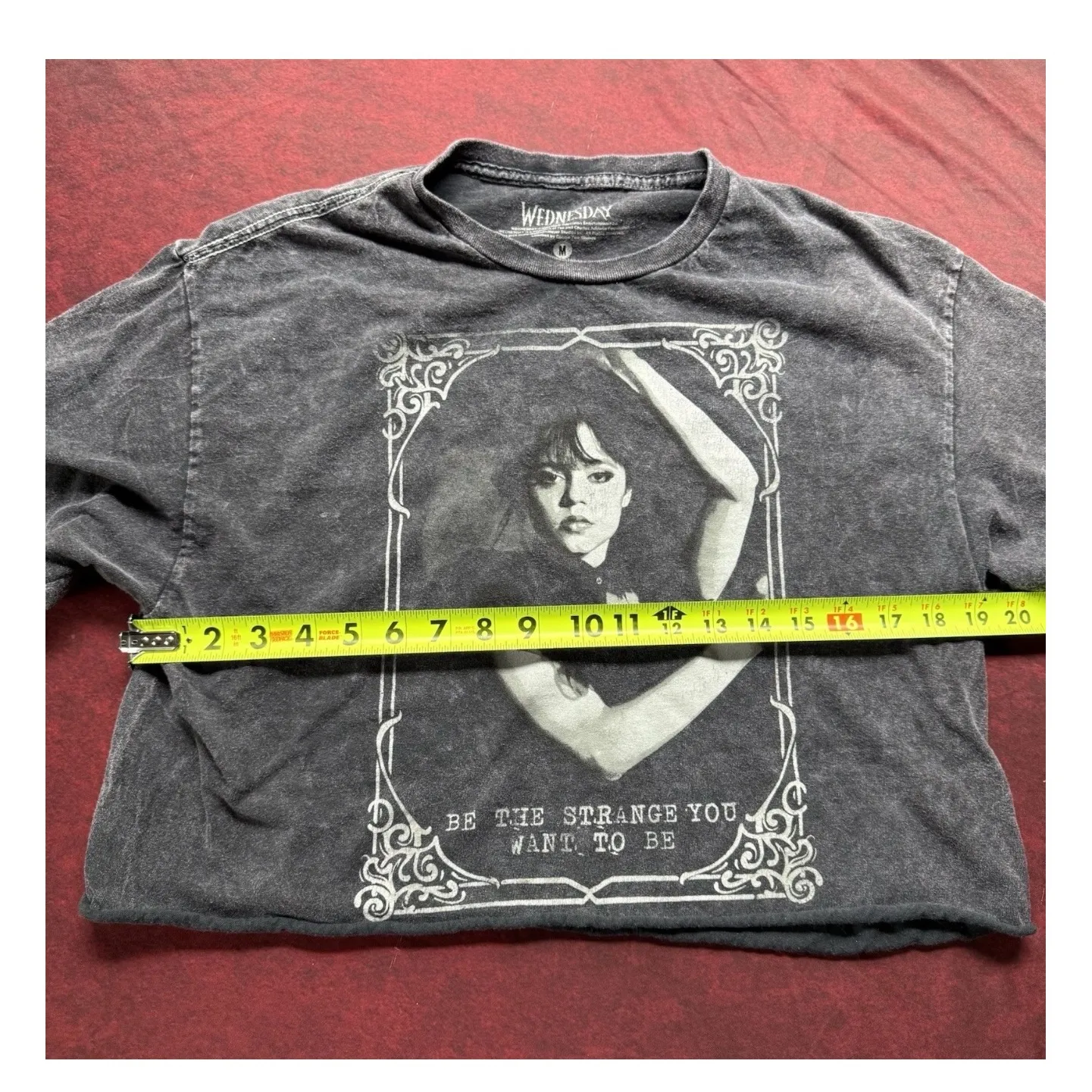 Wednesday Addams Graphic Crop Top T - Image 4