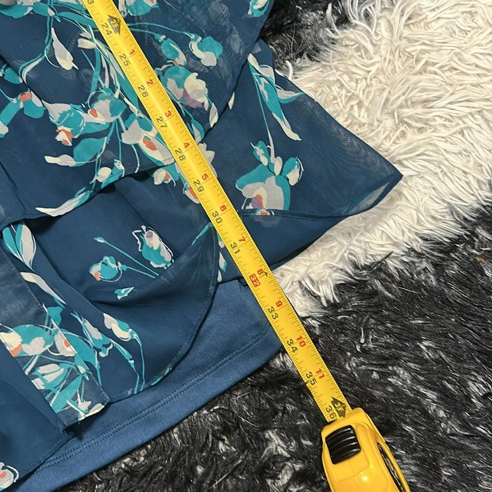 LC Lauren Conrad Pretty Pleats Layered Dress, Ballard Blue, Sz 10, NWT - Image 6