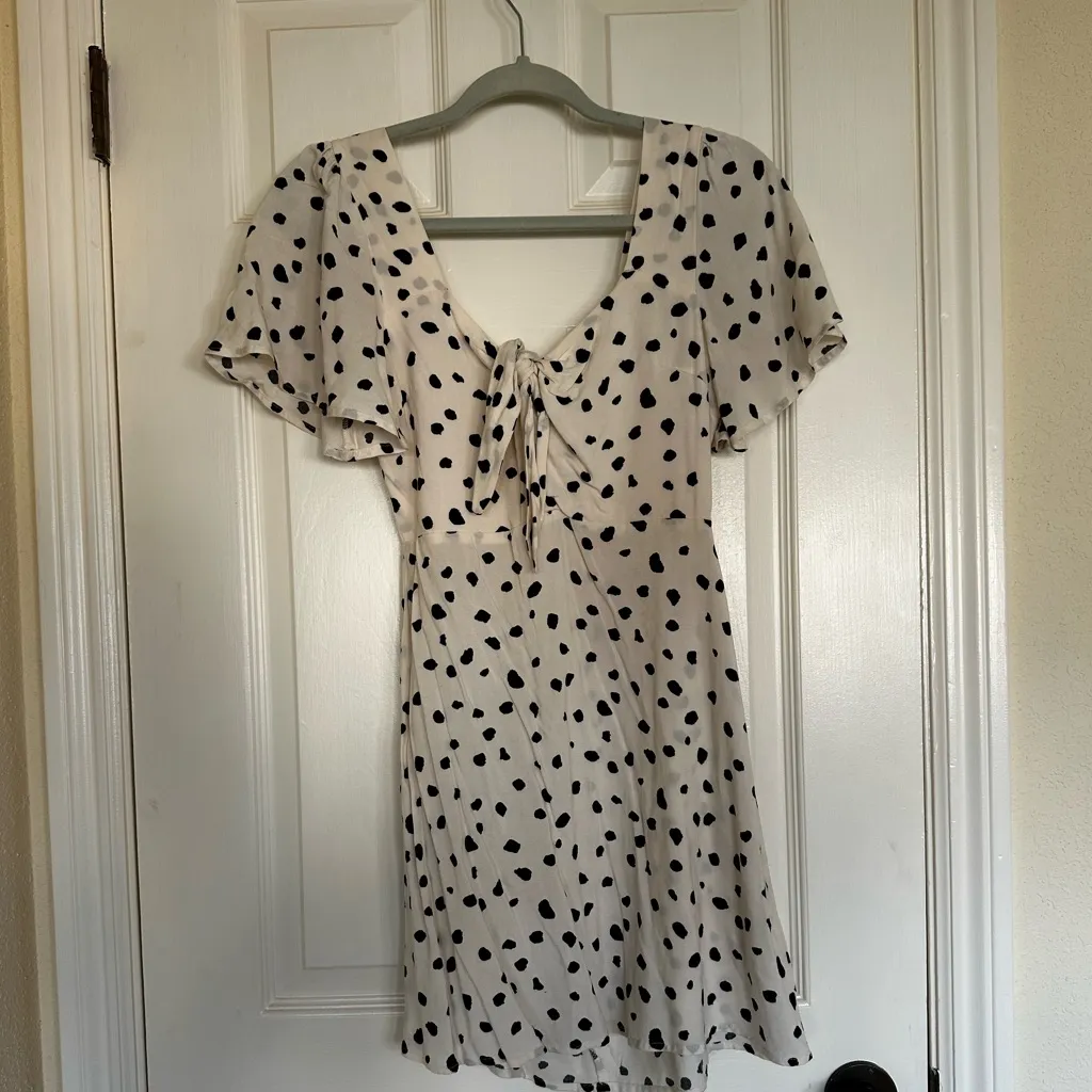 Lush Black and White Polka Dot Top - Image 2