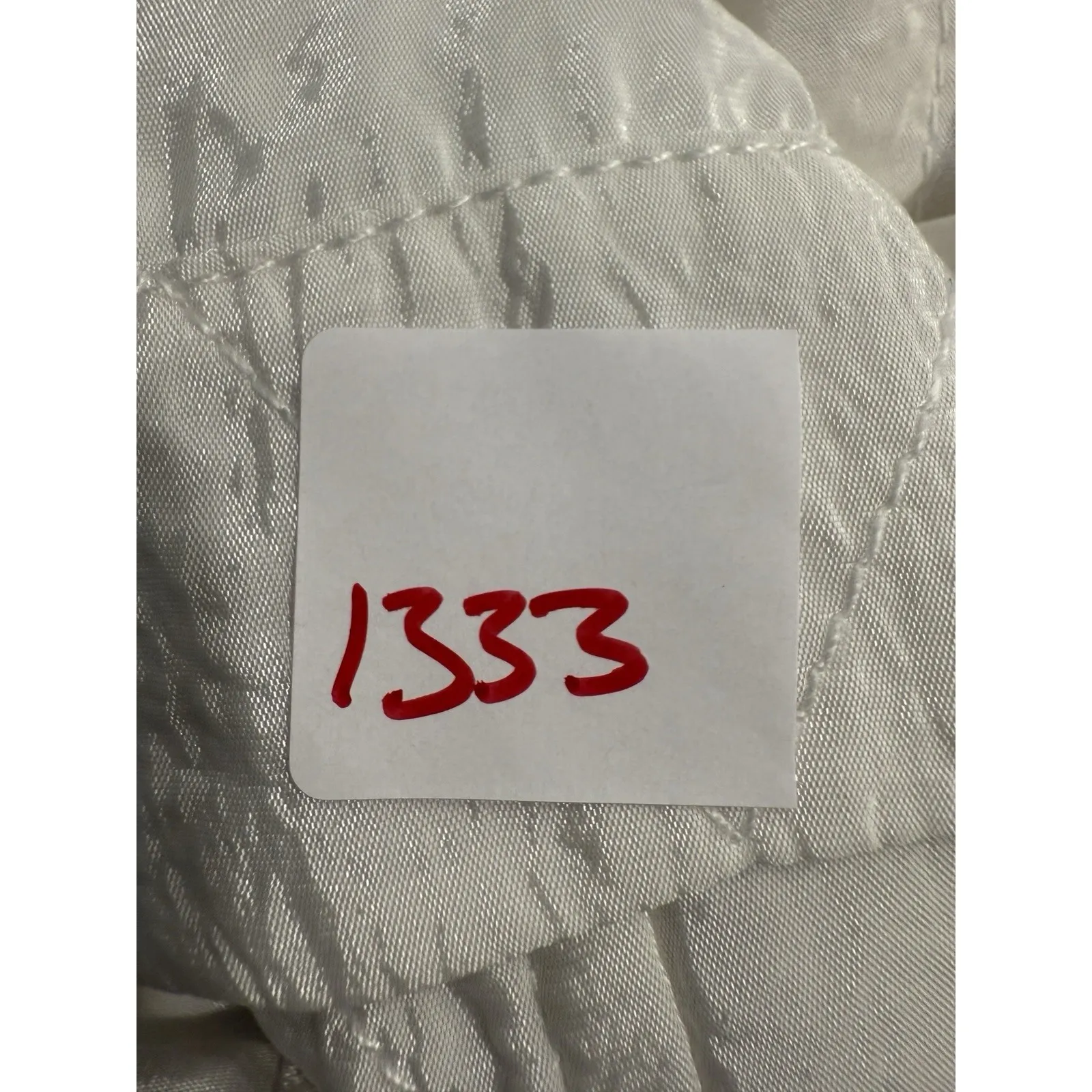 JONATHAN SIMKHAI Blouse Size M Gathered Square Neck White Flaw Size M - Image 9