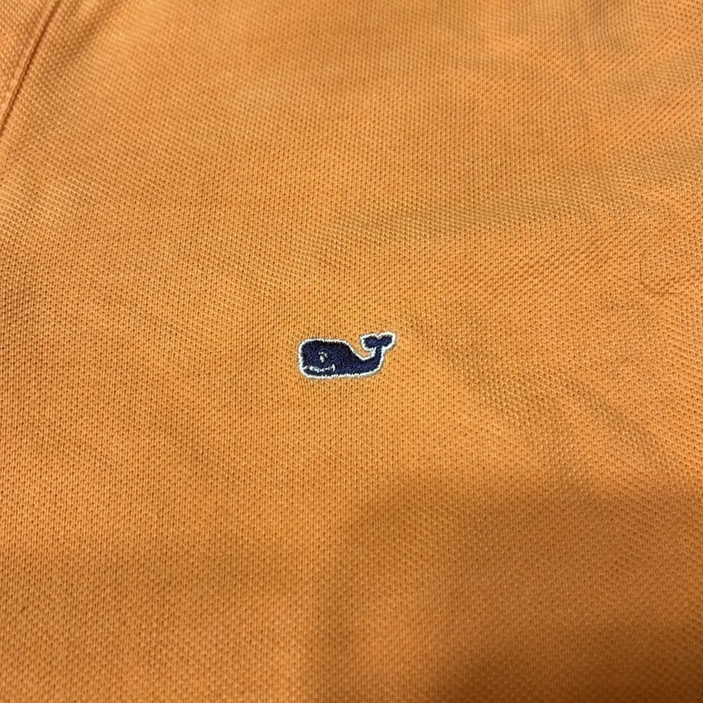 Vineyard Vines Women's Cantaloupe Polo Shirt with Whale logo EUC - Image 2