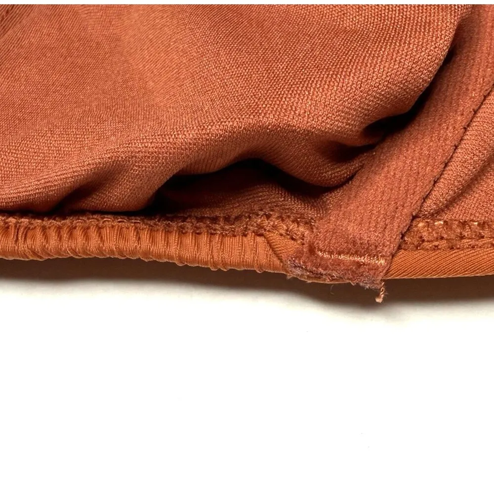 Xhilaration Women's Juniors Rust Smocked Bralette Bikini Top Size XS (00) New! - Image 11