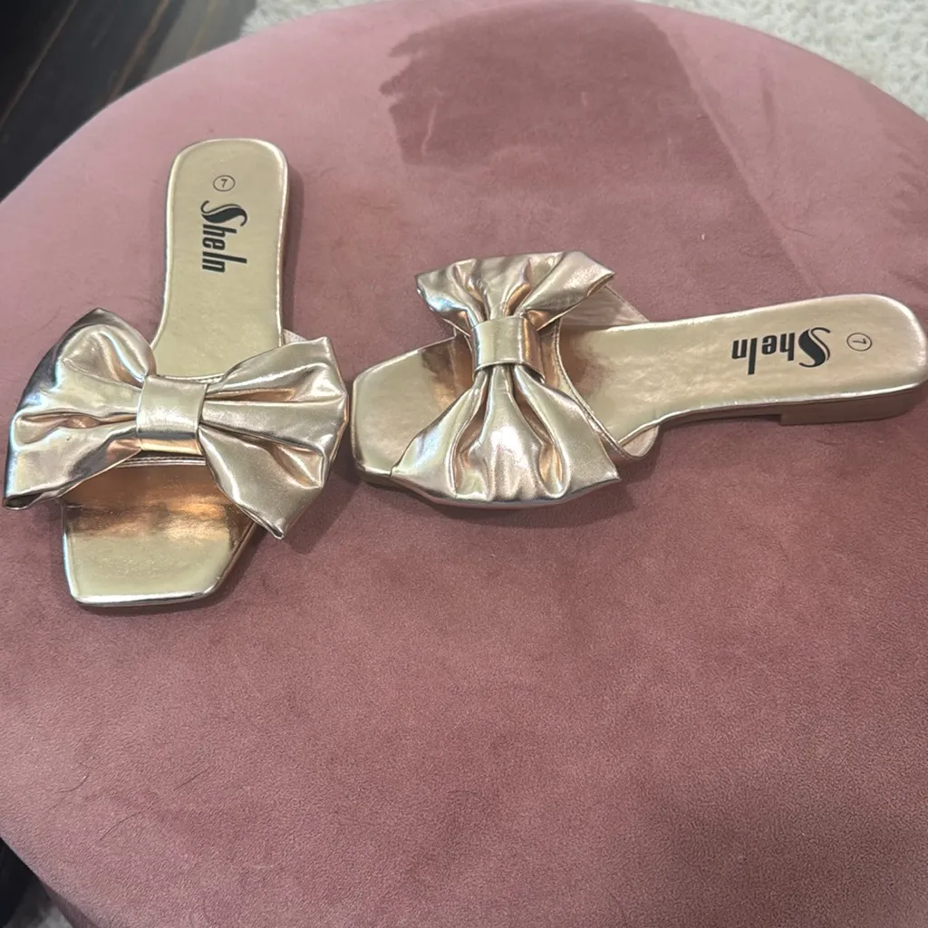 Gold Glam Sandals - Image 2