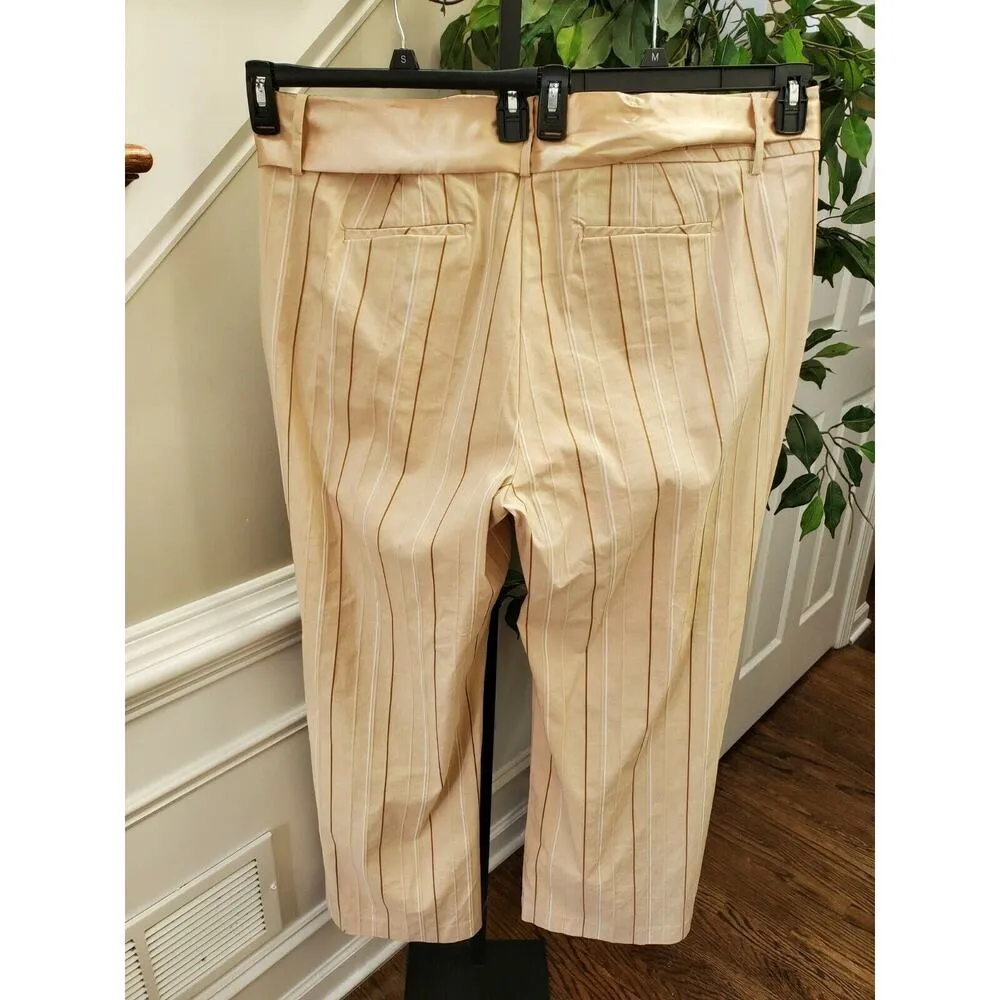 Cato Women's Cream Rayon Mid Rise Straight Leg Dress Pant Size 24W - Image 5