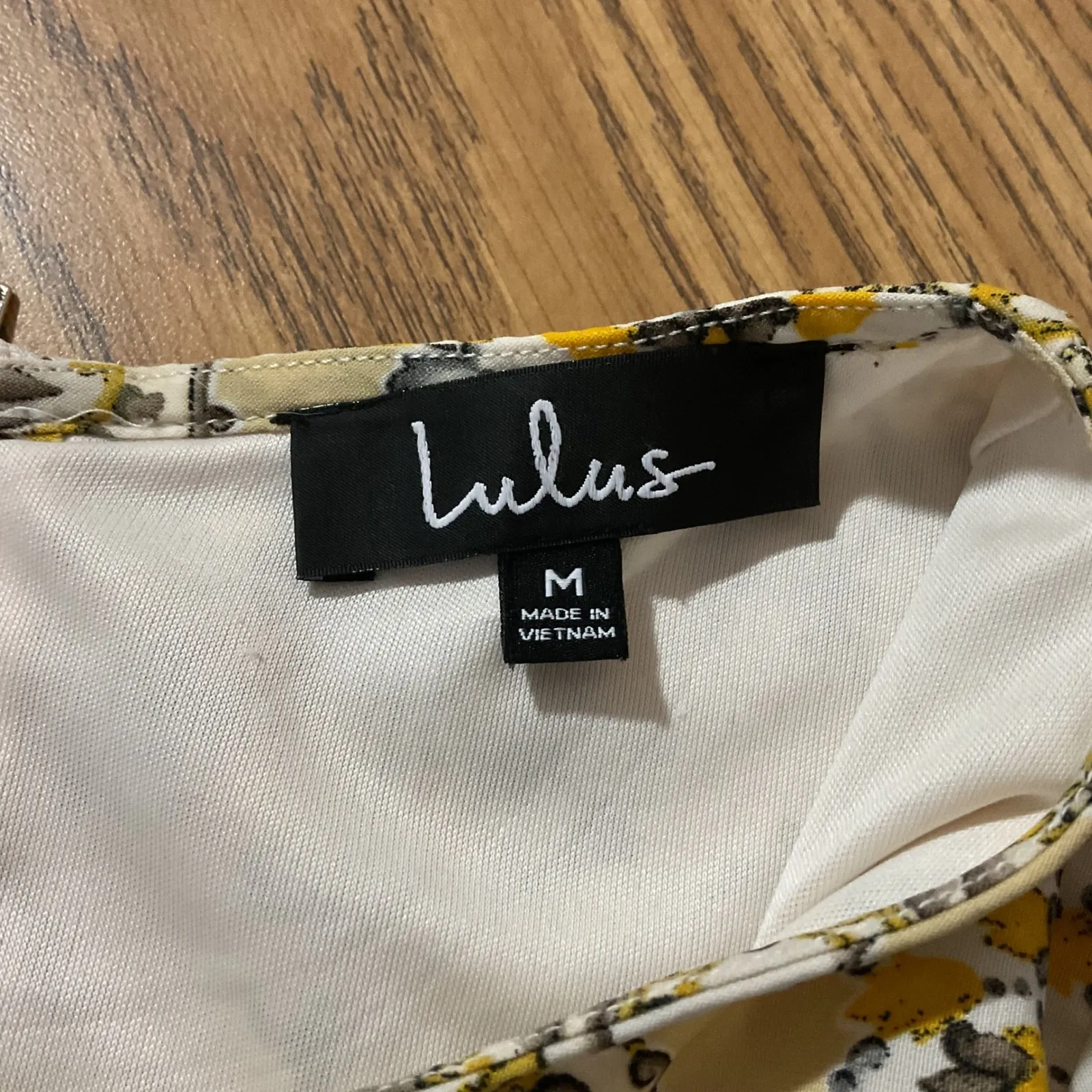 Lulus Dandy Lion Yellow Print Shift Dress Women's Size M - Image 4