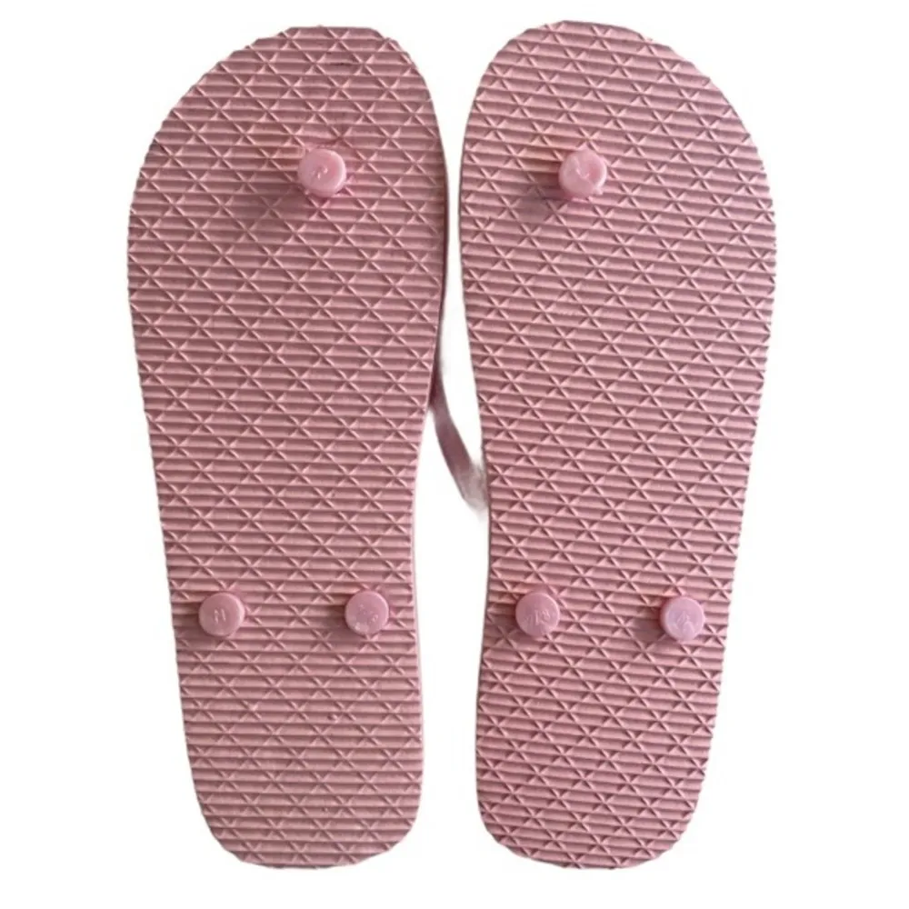 Pink Bridesmaid Glitter Flip Flops Size S (5/6) - Image 2