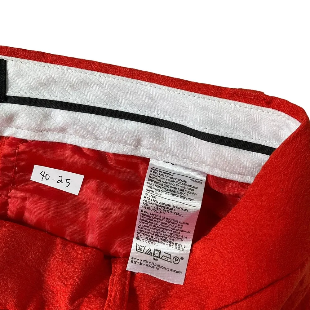 Banana Republic Orange Sloan Fit Ankle Pants Size 2 | 40-25 - Image 5