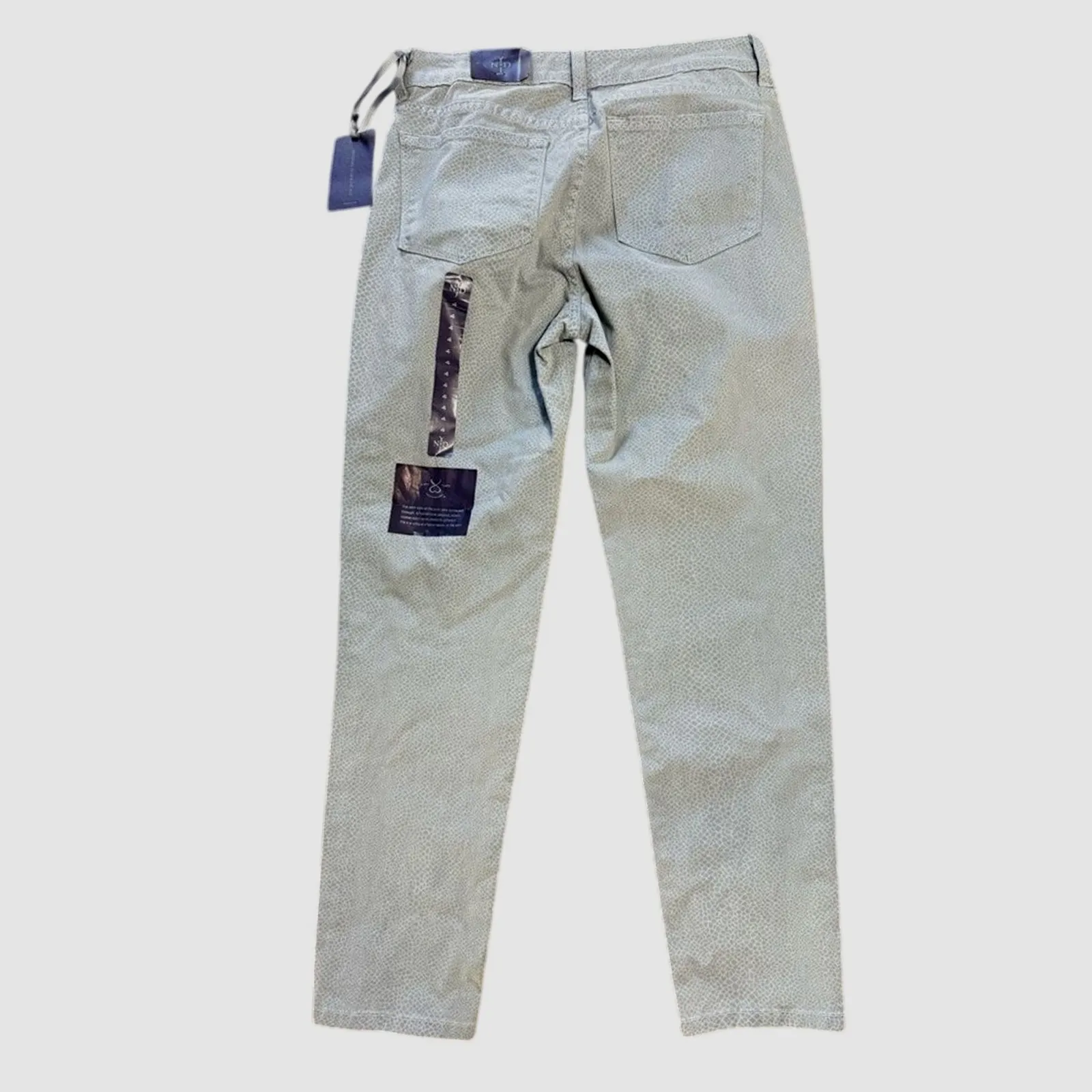 NYDJ Gray Snake Print Jeans 28W Lift Tuck Slimming Skinny Quiet Luxury Fit NWT - Image 4