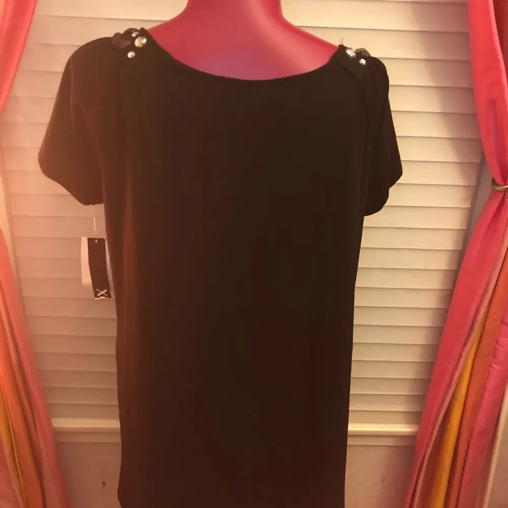 COPY - X.O.X.O tunic top with Gem stone collar Vintage early 2000s RARE! Medium - Image 4