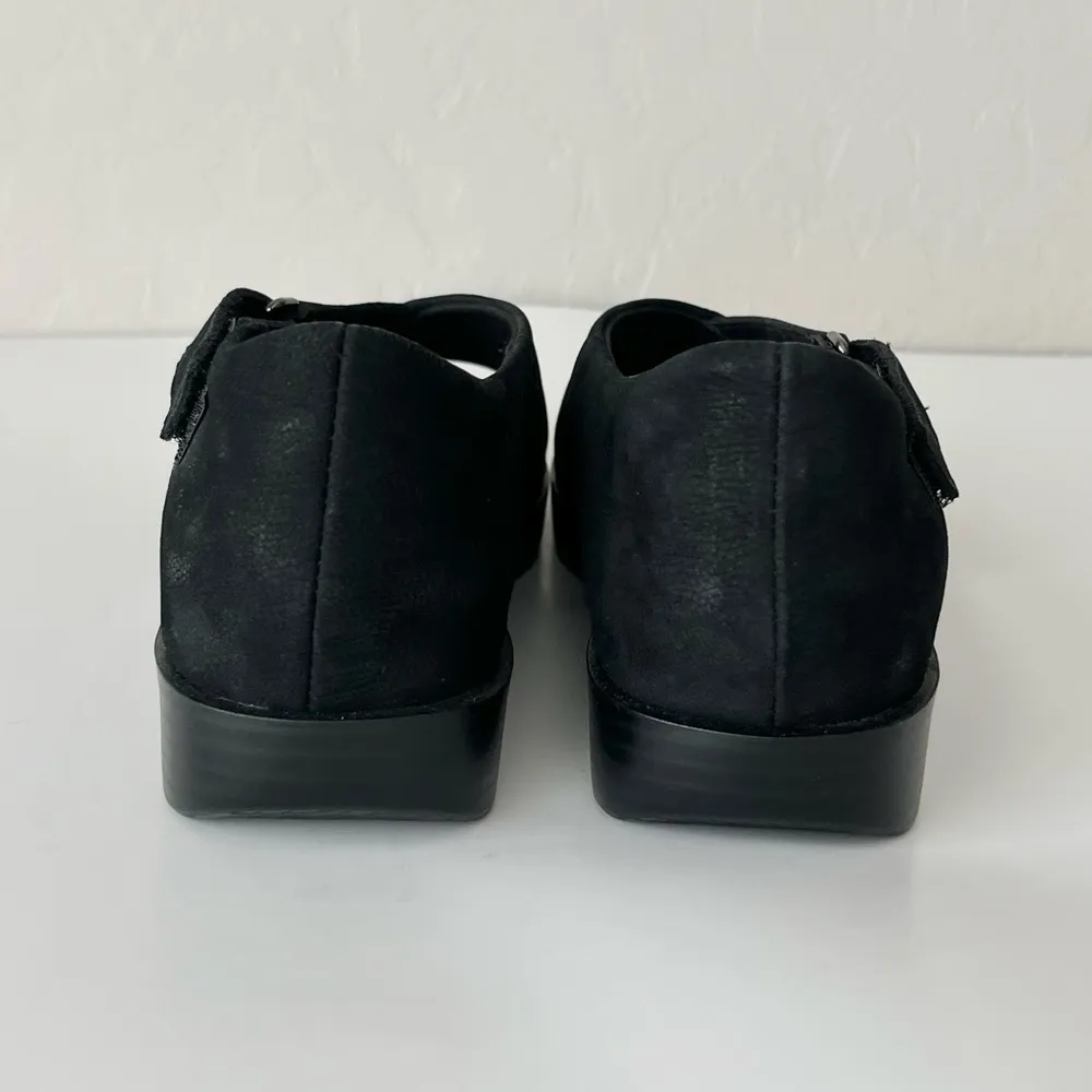 Munro Peyton open toe suede leather sandals black 8.5 - Image 7