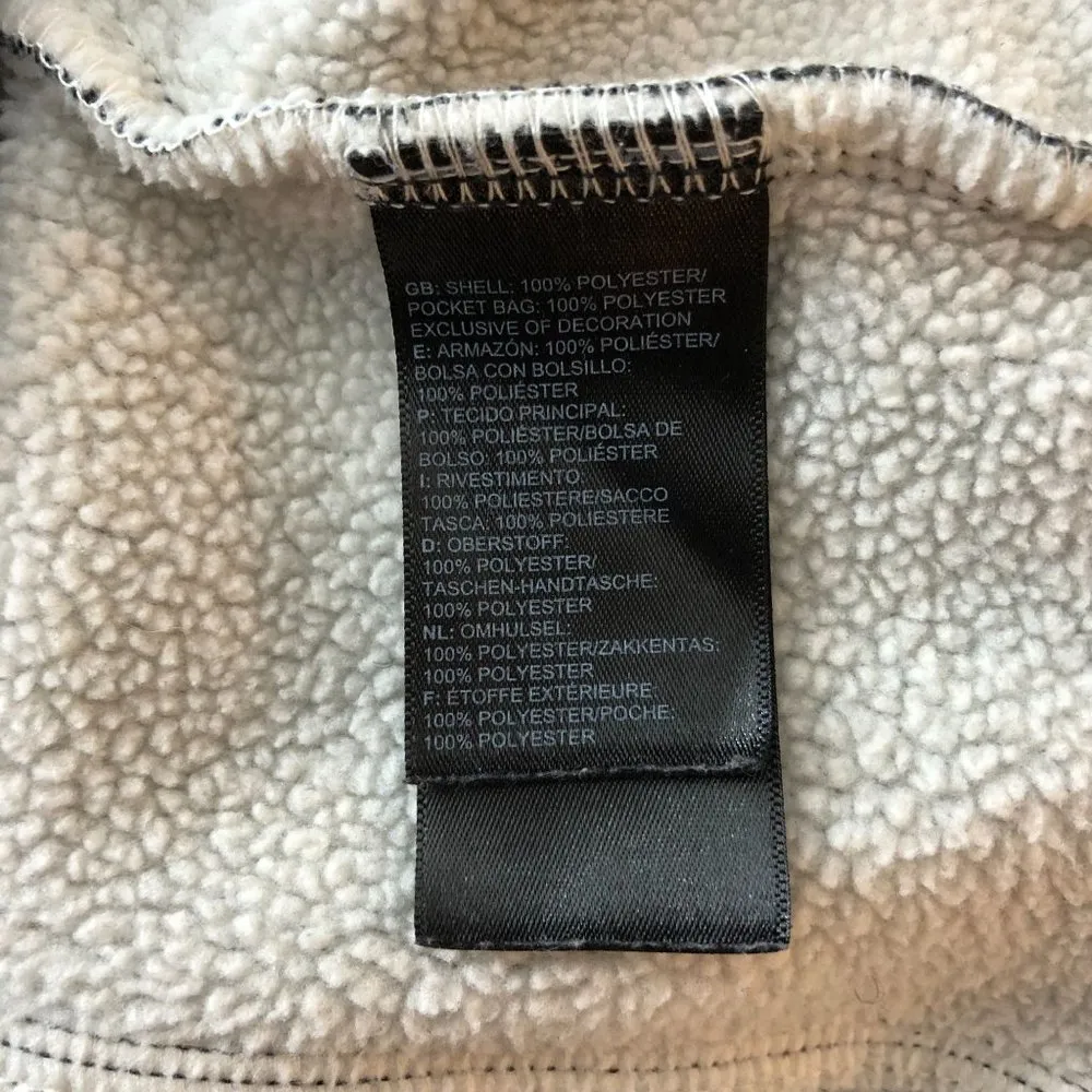 The North Face Womens 1/2 Zip Sweatshirt Fleece Lined Mock Neck Black S - Image 4