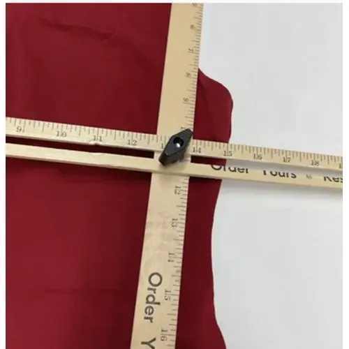 BB Dakota Dress Womens Small Red Bales Sleeveless Mock Neck Sheath - Image 9