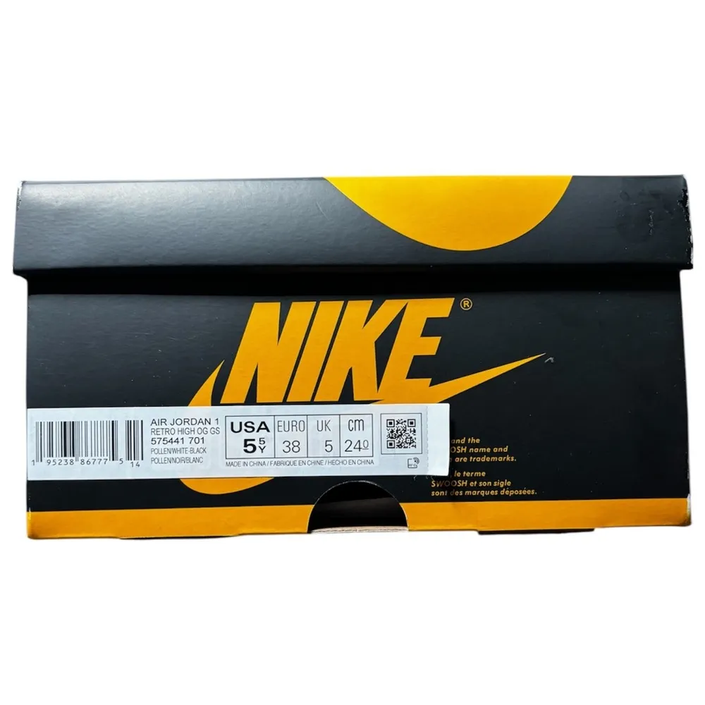 NEW Nike Air Jordan 1 Retro High OS GS Pollen Size 5.5Y / W 7 - Image 7