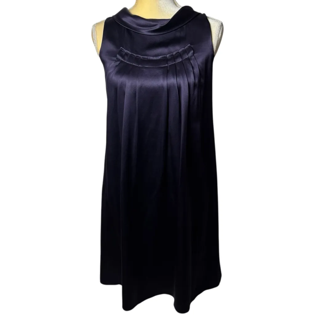 Y2K Unbranded 100% Silk Royal Purple Dress Formal Evening Special Occasion S/M - Image 2