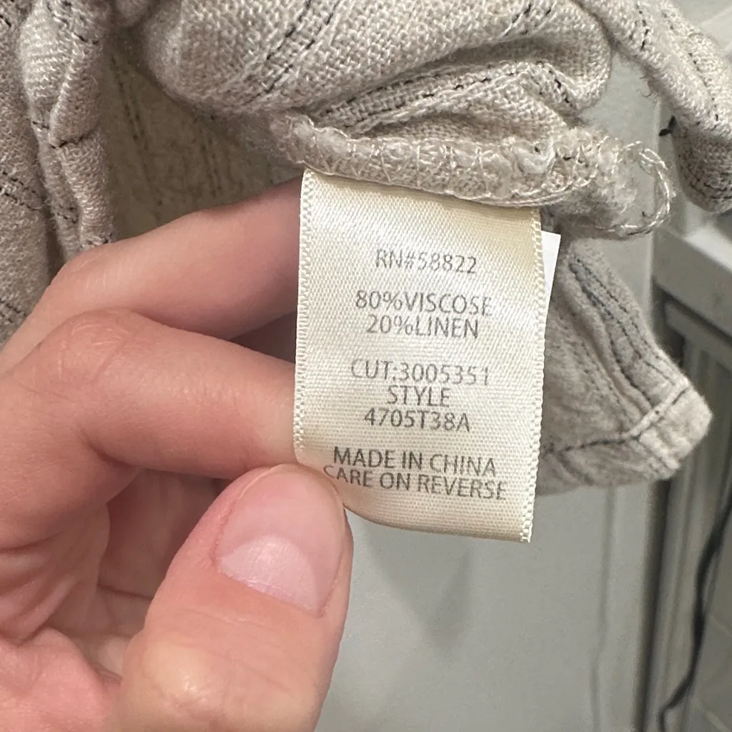 Max Studio  Striped Button-Down Shirt - Image 3