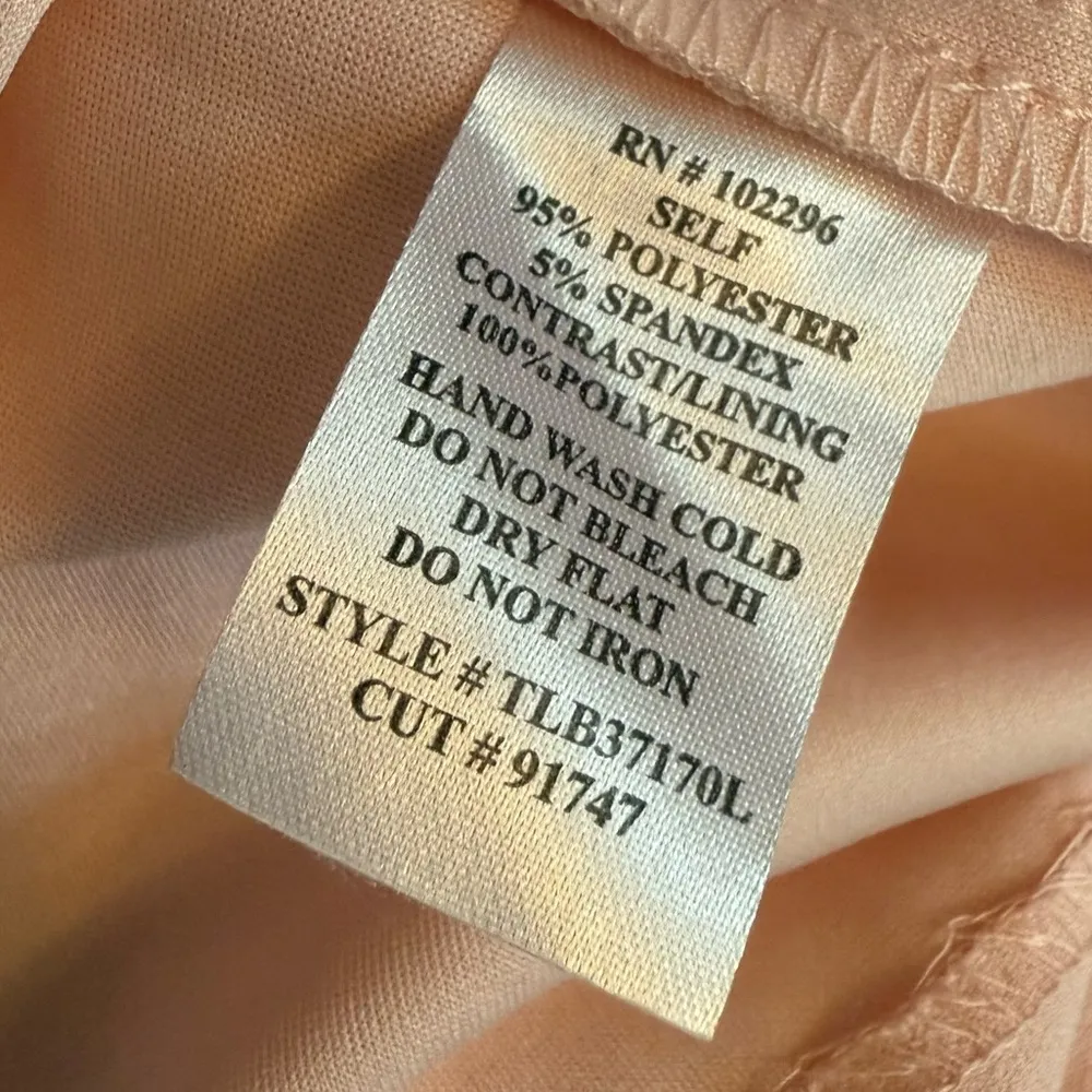 Connected Apparel Women's Boat-Neck Floral-Sleeve Sheath Dress Dusty Rose Sz 18W - Image 9