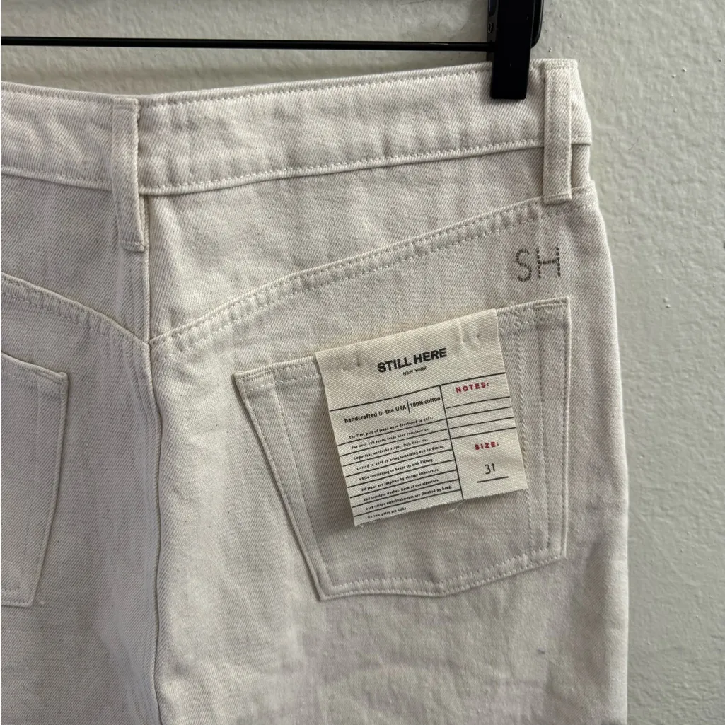 NWT STILL HERE New York Panama Maxi Skirt Bone Size 31 Capsule White - Image 6