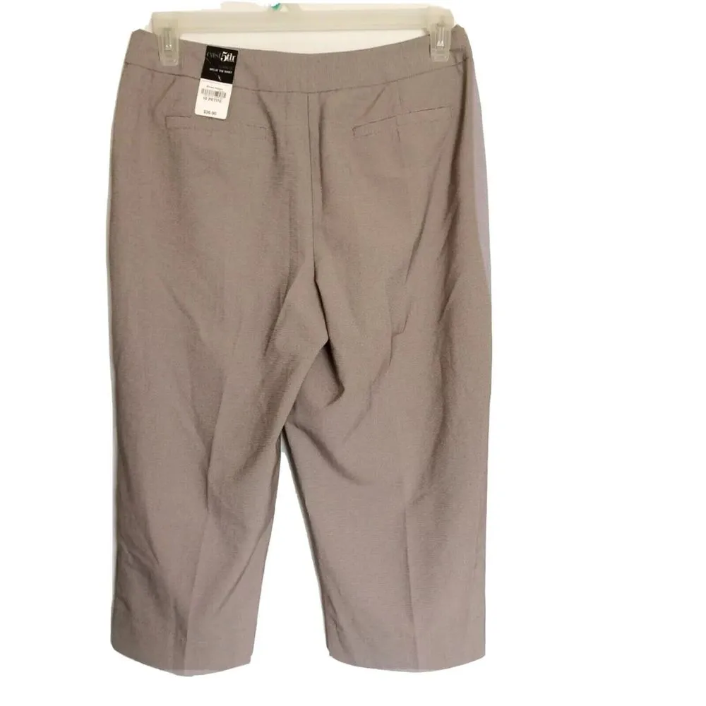 Avenue Women’s Capris Pants Size 10 Petite Crop  Classic Fit Business - Image 2