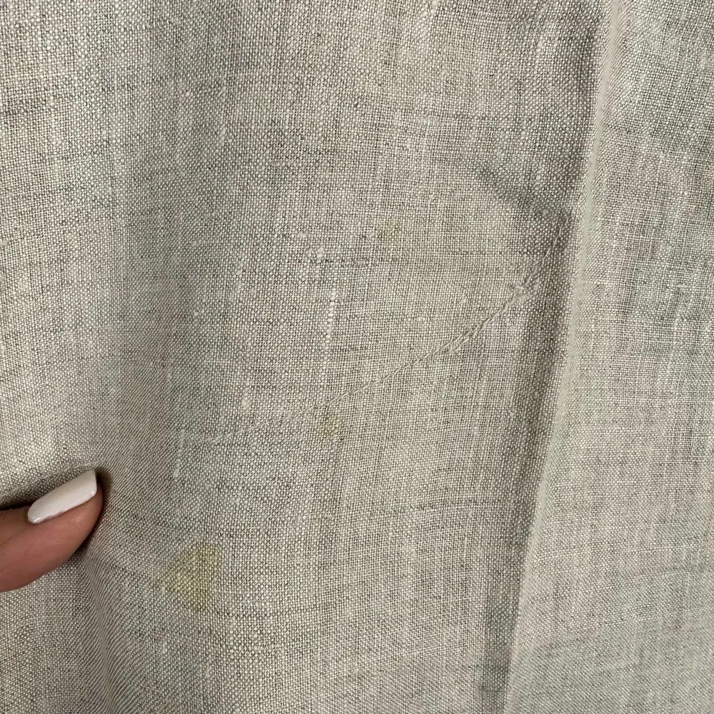 Tsunami Womens size Large 100% Linen Straight Leg Pants Beige Tan - Image 6