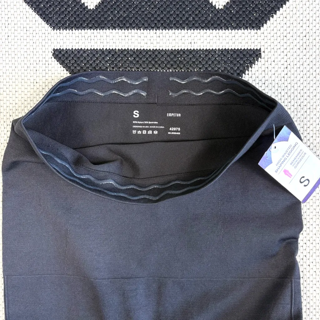 Empetua x Shapermint High Waisted Shaping Leggings in Black Size Small - Image 10