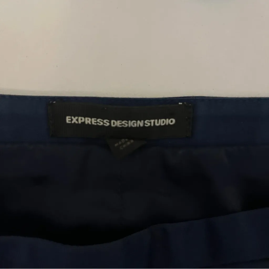 EXPRESS  Design Studio Solid Pencil Skirt Dark Royal Blue Size 8 - Image 5